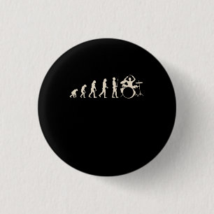 Badge Rond 2,50 Cm Évolution du batteur