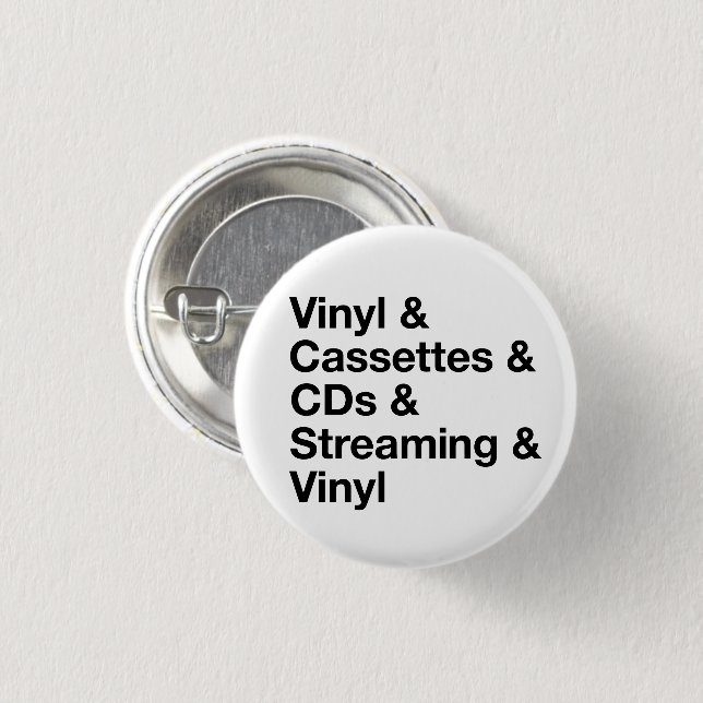 Badge Rond 2,50 Cm Evolution of Music Button (Devant & derrière)