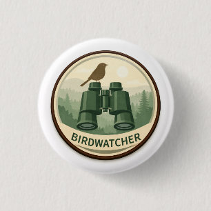 Badge Rond 2,50 Cm Explorateur d'observateurs d'oiseaux   Récompense 