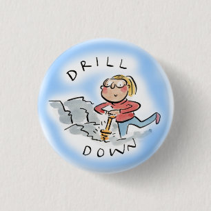Badge Rond 2,50 Cm Exploration vers le bas