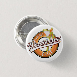 Badge Rond 2,50 Cm explorer le Chili à merveille
