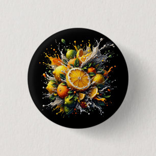 Badge Rond 2,50 Cm Explosion de Citrus