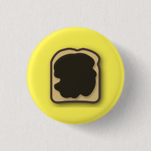 Badge Rond 2,50 Cm Extrait de levure australienne sur toast