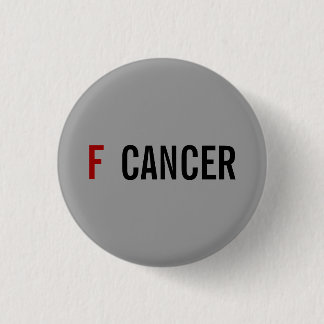 Badge Rond 2,50 Cm F, bouton CANCER