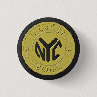 Badge Rond 2,50 Cm Fabriqué À New York Bronx