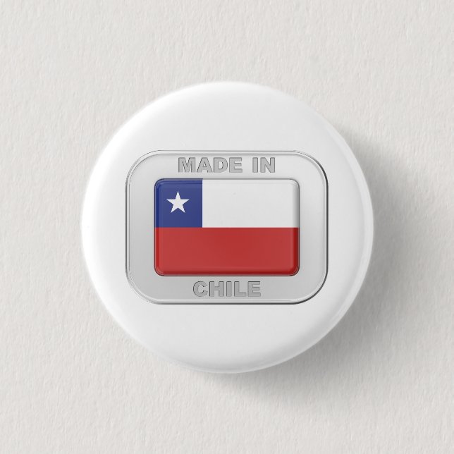 Badge Rond 2,50 Cm Fabriqué au Chili (Devant)