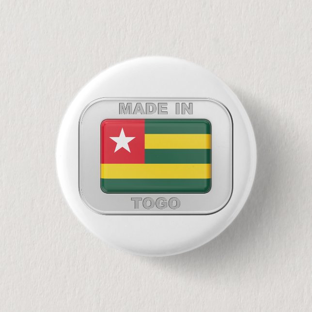 Badge Rond 2,50 Cm Fabriqué au Togo (Devant)
