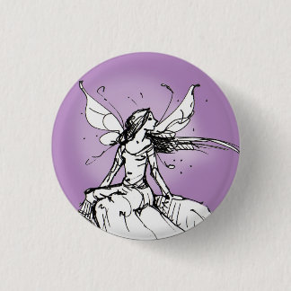 Badge Rond 2,50 Cm Fae pourpre