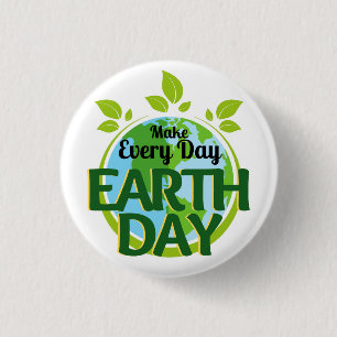 Badge Rond 2,50 Cm Faire chaque Jour des terres de jour