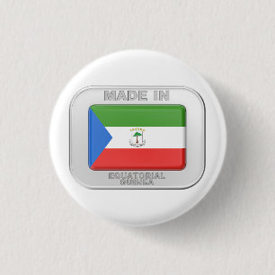 Badge Rond 2,50 Cm Fait en Guinée équatoriale