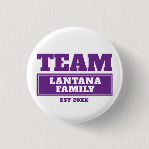 Badge Rond 2,50 Cm Famille d'équipe ou bouton d'équipe personnalisée