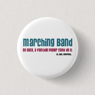 Badge Rond 2,50 Cm Fanfare. Si facile,