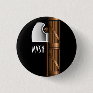 Badge Rond 2,50 Cm Fasciste Mussolini des lictoriae MVSN de Fasces