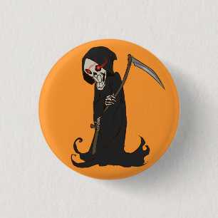 Badge Rond 2,50 Cm Faucheuse Animée