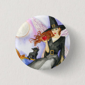 Badge Rond 2,50 Cm Fée de Halloween