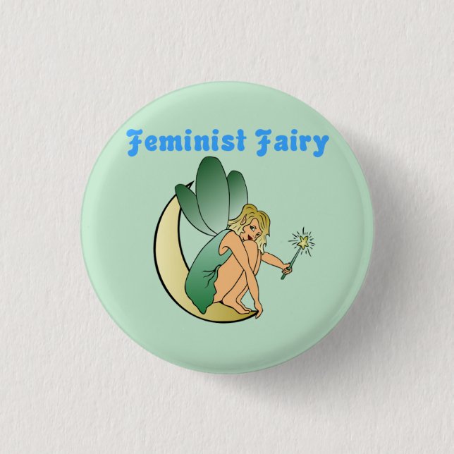 Badge Rond 2,50 Cm Fée féministe (version 2) (Devant)