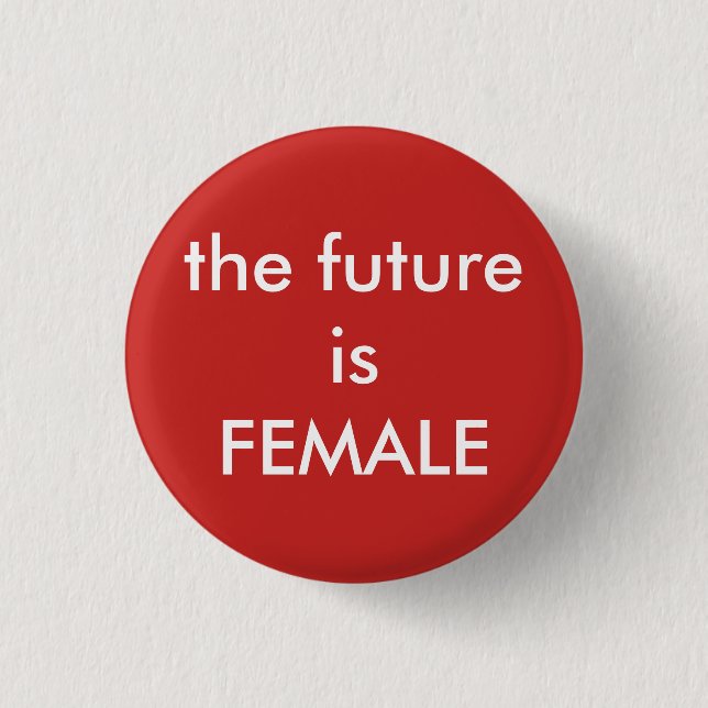 Badge Rond 2,50 Cm féministe bouton de commande (Devant)