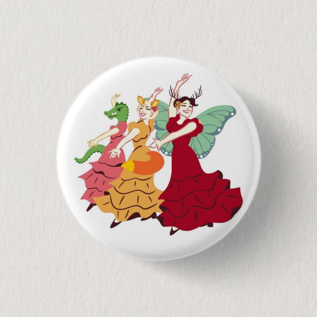 Badge Rond 2,50 Cm Femmes Wanton - Pas de texte (Devant)