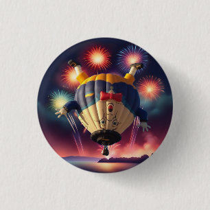 Badge Rond 2,50 Cm Festival des ballons à air chaud Lac Havasu