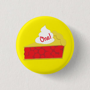 Badge Rond 2,50 Cm Fête d'anniversaire de Cutie Pie Cherry Kid