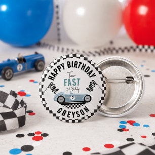 Badge Rond 2,50 Cm Fête d'anniversaire de deux ans pour un garçon ave