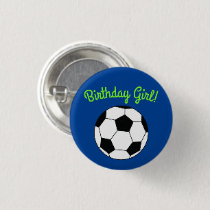 Badge Rond 2,50 Cm Fête d'anniversaire de football