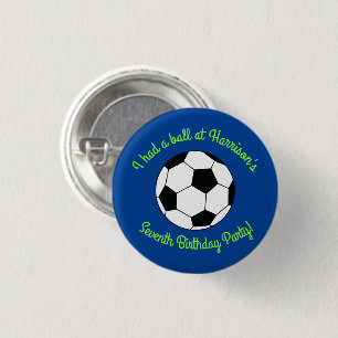Badge Rond 2,50 Cm Fête d'anniversaire de football