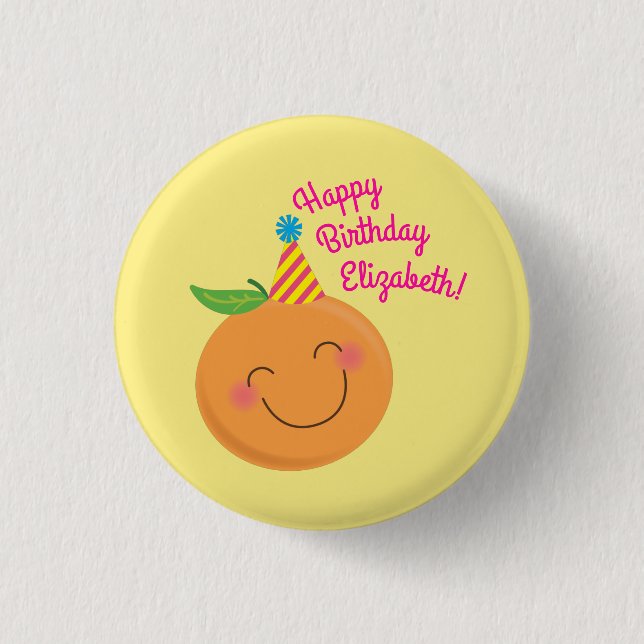 Badge Rond 2,50 Cm Fête d'anniversaire de Little Cutie (Devant)