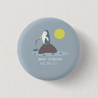 Fête d'anniversaire pêche au pingouin mignon