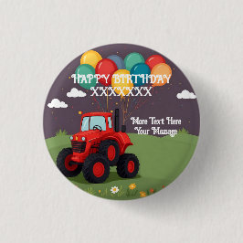 Badge Rond 2,50 Cm Fête d'anniversaire personnalisée