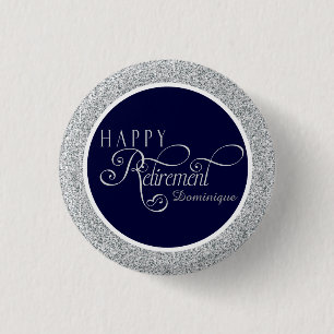 Badge Rond 2,50 Cm Fête de retraite moderne Favoriser 1 Pouce rond B