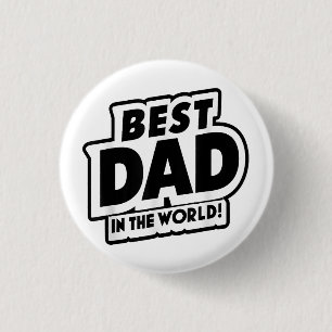 Badge Rond 2,50 Cm Fête des pères Meilleur Père Dans Le Monde