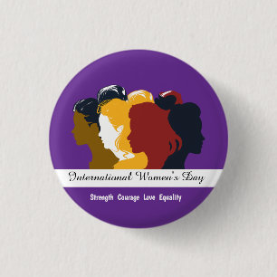 Badge Rond 2,50 Cm Fêtez la Journée des Femmes 8 mars 2025