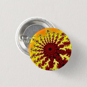 Badge Rond 2,50 Cm Feu de feu de cerise