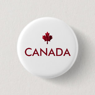 Badge Rond 2,50 Cm Feuille d'érable du Canada