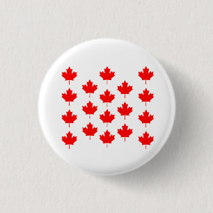 Badge Rond 2,50 Cm Feuille d'érable du Canada, feuille d'érable du Ca