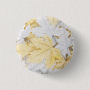 Badge Rond 2,50 Cm Feuilles d'automne
