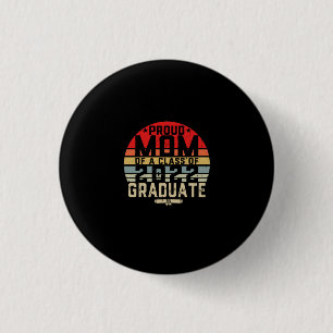Badge Rond 2,50 Cm Fier Maman d'une classe de 22 Senior 2022 Graduate