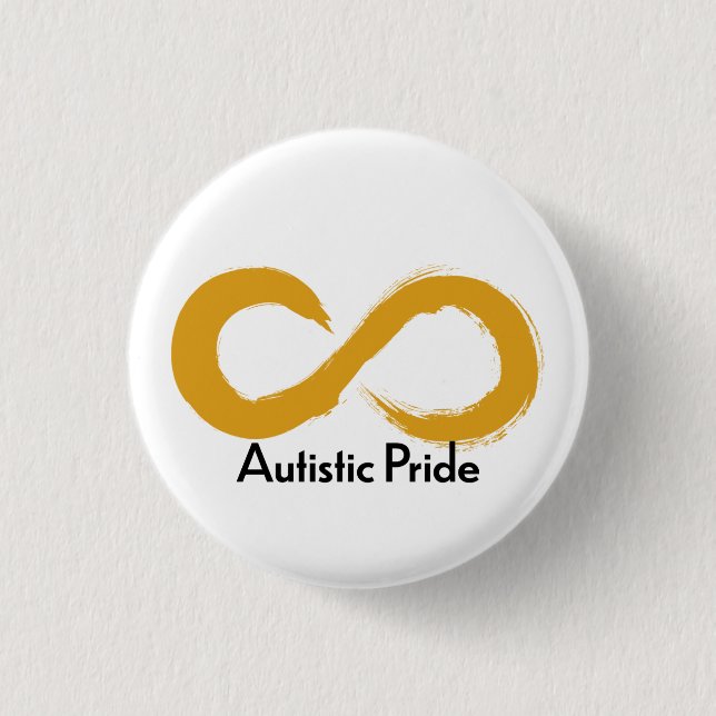 Badge Rond 2,50 Cm Fierté autistique (Devant)