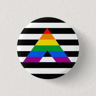 Badge Rond 2,50 Cm Fierté droite d'allié