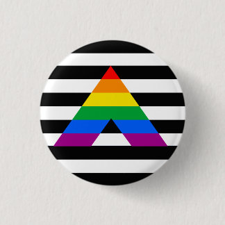 Badge Rond 2,50 Cm Fierté droite d'allié