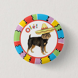 Badge Rond 2,50 Cm Fiesta Brussels Griffon