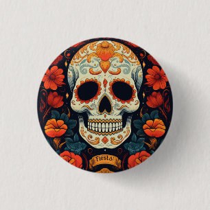 Badge Rond 2,50 Cm Fiesta ! PARTI mexicain