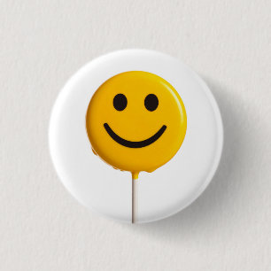 Badge Rond 2,50 Cm figure souriante
