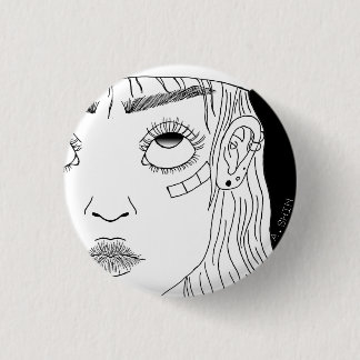 Badge Rond 2,50 Cm fille de sk8er