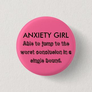 BADGE ROND 2,50 CM FILLE D'INQUIÉTUDE