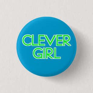 Badge Rond 2,50 Cm Fille intelligente