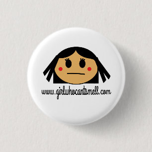 Badge Rond 2,50 Cm Fille qui ne peut pas sentir le Pin original
