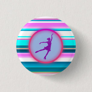 Badge Rond 2,50 Cm Filles Patinage artistique