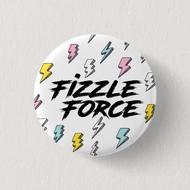 Badge Rond 2,50 Cm Fizzle Force Lightning (Devant)